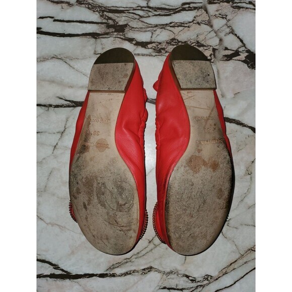 See‎ by Chloe Clara Zipper-Bow Ballerina Flat Pink Leather EU 36 US 5.5 - Picture 9 of 9